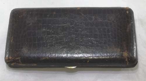 Vintage Mannie Bros, Johannesburg Clock, Thermometer and Barometer in Leather covered case