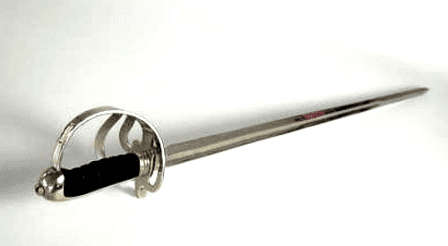 Old South African Prison Service / Gevangenis Diens Ceremonial Sword with Scabbard.