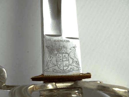 Old South African Prison Service / Gevangenis Diens Ceremonial Sword with Scabbard.
