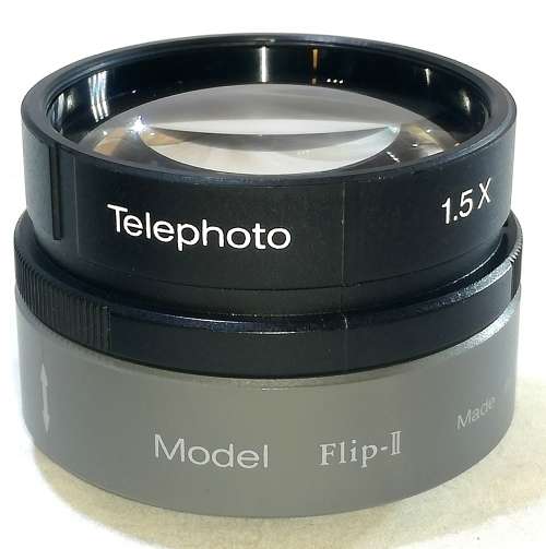 Raynox 2 in 1 Lens, Flip ii. Wide Angle 0,65x. Telephoto 1,5x