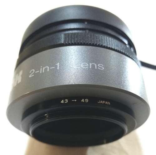 Raynox 2 in 1 Lens, Flip ii. Wide Angle 0,65x. Telephoto 1,5x