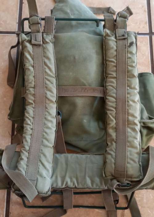Original Rhodesian Military Backpack with Metal Frame