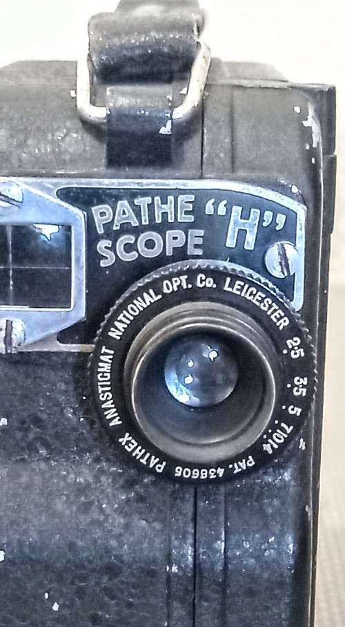 Vintage Pathescope `H` Movie Camera in Black. Made in London. Working condition