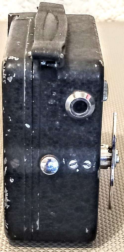 Vintage Pathescope `H` Movie Camera in Black. Made in London. Working condition