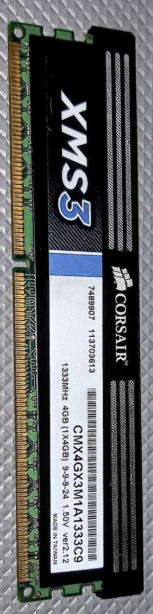 Corsair XMS CMX4GX3M1A1333C9 RAM Module - 4 GB (1 x 4 GB) - DDR3 SDRAM