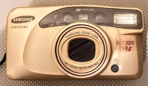 Samsung Slim Zoom 1150. Fuzzy Logic Zoom. AF Panorama. 35mm Film Camera. Working Condition