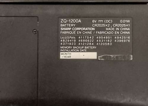Vintage Sharp ZQ - 1200A Electronic Organizer in working condition