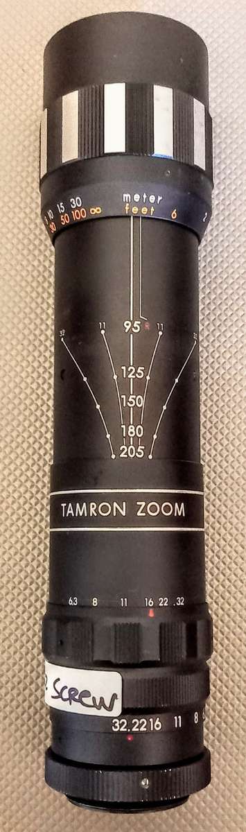 Tamron Zoom Lens. 1:6.3, 95 - 205mm. M42 Screw Mount. Read description