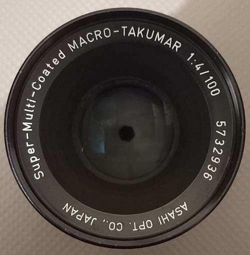 SMC Pentax Takumar. 1:4 Macro 100mm Lens. M42 Screw Mount. In working condition
