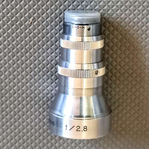 Unipar 8mm F2.8 Movie Wide Angle Movie Camera Lens with Front and Rear Caps. Working condition