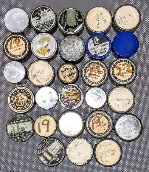 28 x Empty Vintage 35mm Film Strip Tins.