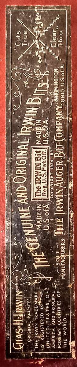 Vintage Irwin USA Expansive Bit No. 1