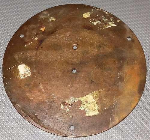 Vintage Peerage England Solid Bronze Sundial Plate. 17.5cm Diameter