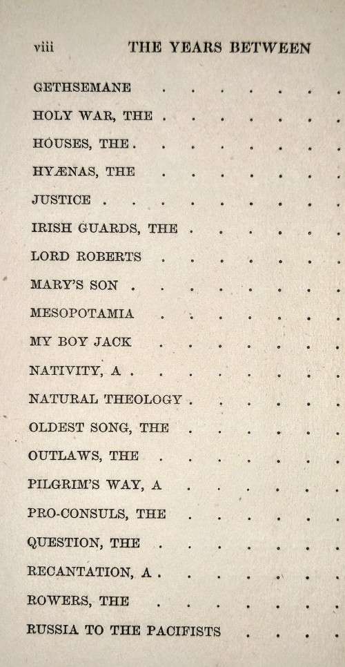FIRST EDITION. The Years Between by Rudyard Kipling. Hardcover. 1919