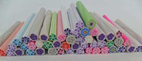 50 PCS MIXED ROSE/FLOWER STYLE FIMO CANES FOR NAIL ART OR CRAFTS