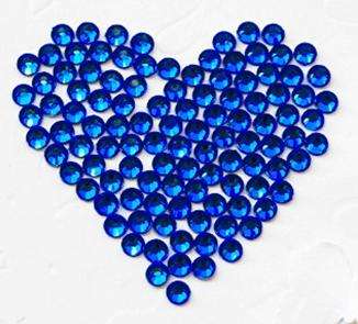 100PCS 1.5MM ROUND RHINESTONES FOR NAIL ART & CRAFTS - ROYAL BLUE