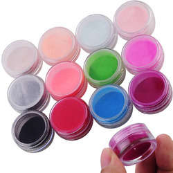 12 POTS NAIL ACRYLIC COLOR CARVING POWDER (3 GRAM PER POT)