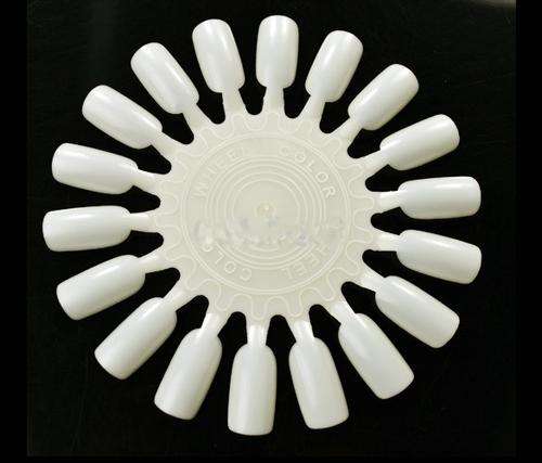 False Nail Art Acrylic Display Gel Tips Practice Wheel