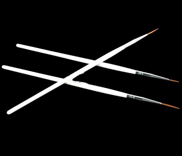 3 PCS WHITE NAIL ART BRUSH