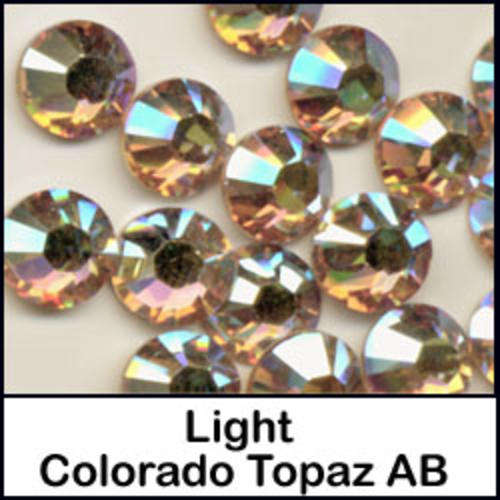 1 x GROSS - SS16 GLUE ON 3.8 - 4 mm AB CRYSTAL RHINESTONES - LIGHT TOPAZ