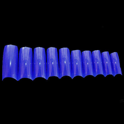 SALON NAIL NAVY TIPS 100PCS