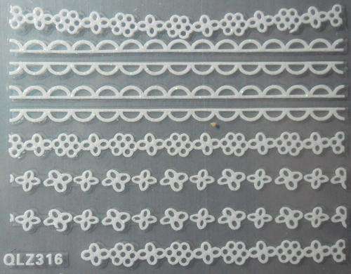 NAIL ART - WHITE LACE
