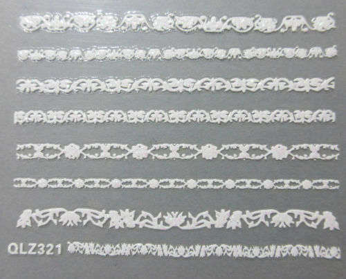 NAIL ART - WHITE LACE