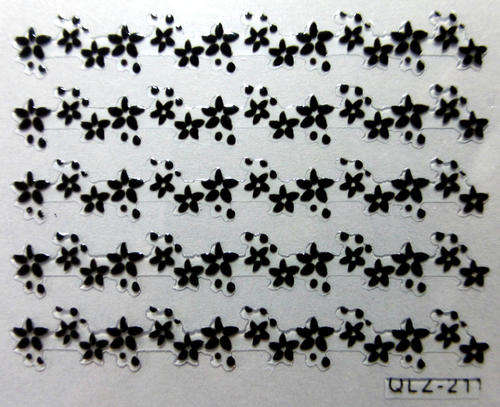 NAIL ART - BLACK LACE