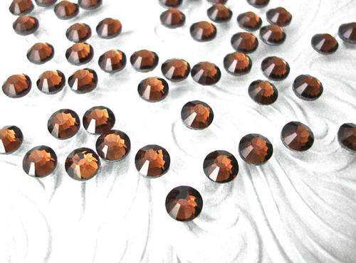 1 x GROSS - HOT-FIX SS16  3.8 - 4 mm CRYSTAL RHINESTONES -SMOKED TOPAZ