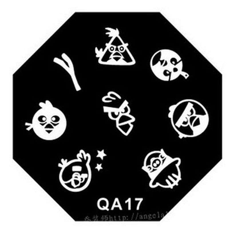 NAIL ART STAINLESS STEEL STAMPING PLATE (QA17)