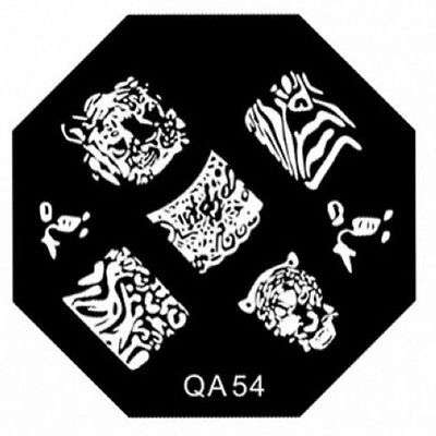 NAIL ART STAINLESS STEEL STAMPING PLATE (QA54)