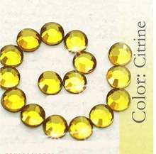 1 x GROSS - SS10 HOT-FIX 2.7 - 2.8 mm CRYSTAL RHINESTONES - CITRINE