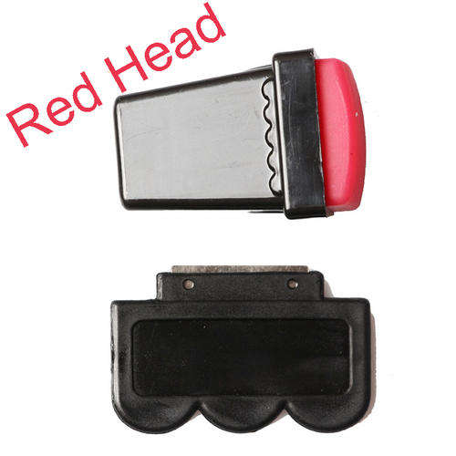 NAIL ART RECTANGULAR STAMPER AND SCRAPER (RED)