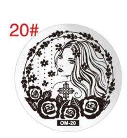 NAIL ART IMAGE STAMPING PLATE (OM-20)