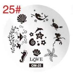 NAIL ART IMAGE STAMPING PLATE (OM-25)