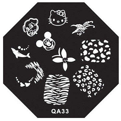 NAIL ART STAMPING PLATE (QA33)