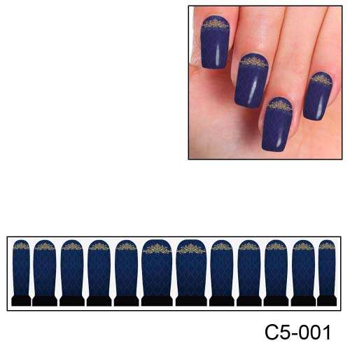 NAIL ART - FULL COVER WRAP - WATER TRANSFER DECALS
