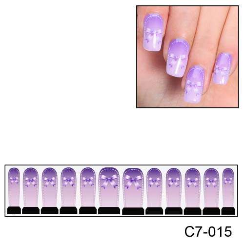 NAIL ART - FULL COVER WRAP - WATER TRANSFER DECALS