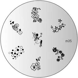 NAIL ART IMAGE STAMPING PLATE (M35)