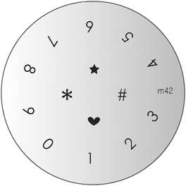 NAIL ART IMAGE STAMPING PLATE (M42)