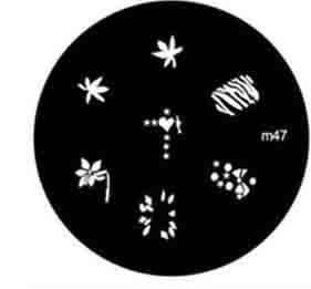 NAIL ART IMAGE STAMPING PLATE (M47)