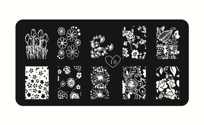 NAIL ART IMAGE STAMPING PLATE (10)