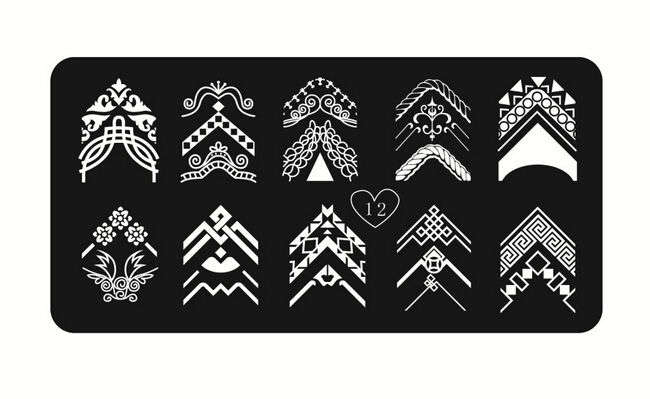 NAIL ART IMAGE STAMPING PLATE (12)
