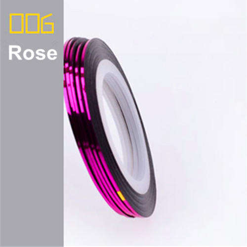1 ROLL OF STRIPING TAPE FOR NAIL ART - ROSE PINK