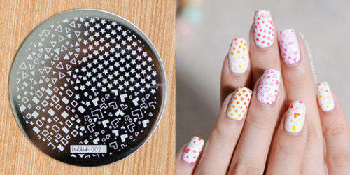 NAIL ART IMAGE STAMPING PLATE (H'eH'e SERIES)