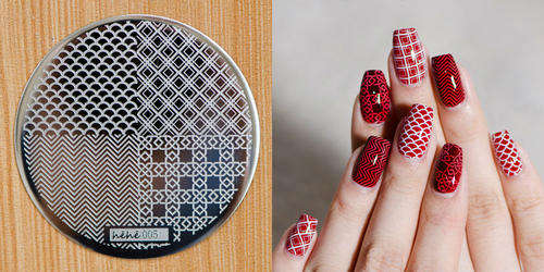 NAIL ART IMAGE STAMPING PLATE (H'eH'e SERIES)