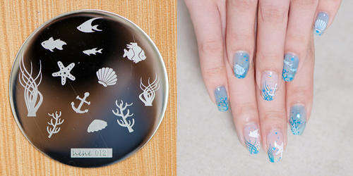 NAIL ART IMAGE STAMPING PLATE (H'eH'e SERIES)