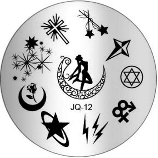 NAIL ART IMAGE STAMPING PLATE (JQ SERIES) - SYMBOLS