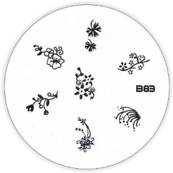 NAIL ART IMAGE STAMPING PLATE (B-SERIES)