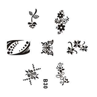 NAIL ART IMAGE STAMPING PLATE (B-SERIES)